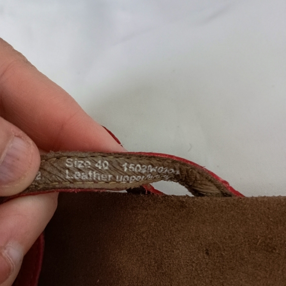 DANSKO Barbiecore Red and Brown Strappy Summer Spring Casual Sandals (#1,004) - Picture 4 of 7